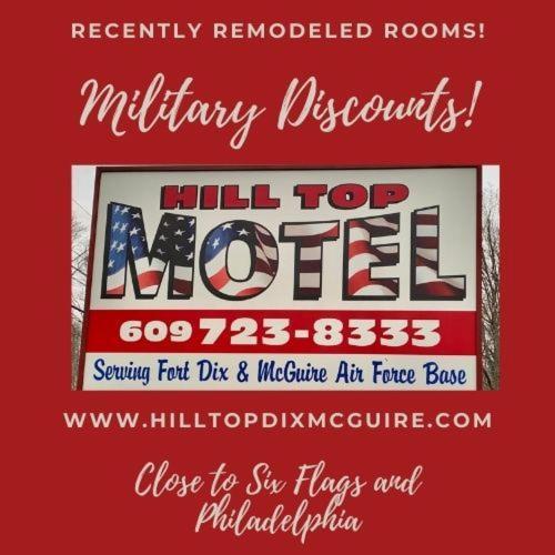 Hill Top Motel Wrightstown Exterior photo